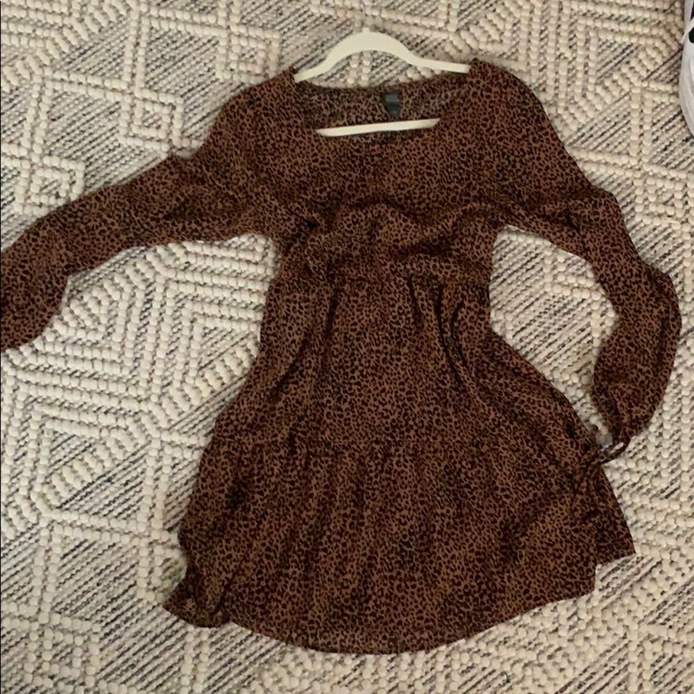 Flowy cheetah dress